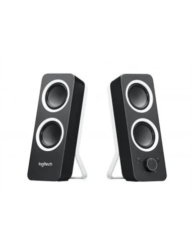 Haut-parleurs stereo logitech z200 5w 2.0 puissance 10 watts.