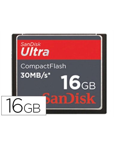 Carte mémoire sandisk cf ultra ii 16gb compact flash.