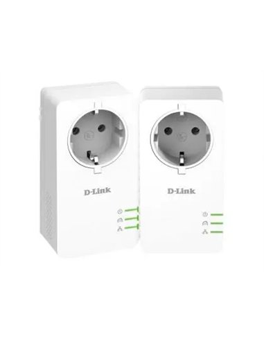 Kit dlink 2 adaptateurs cpl av2 1000hd avec prise integrees dhp-p600av.