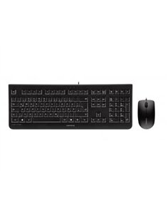 Clavier/souris cherry dc2000 optique 3 boutons filaire 1200dpi pour droitiers et gaucher.