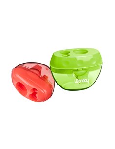 Taille-crayon jpc intérieur plastique spécial gros crayons jusqu'à 17mm réservoir 3 usages.