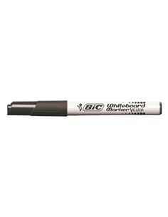 Marqueur bic velleda 1741 effaçable pointe ogive tracé 2mm encre cétone format stylo grande longévité noir. 2