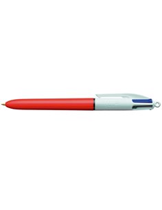 Stylo-bille bic 4 couleurs grip pro pointe fine encre classique rétractable rechargeable 4 couleurs standard. 2