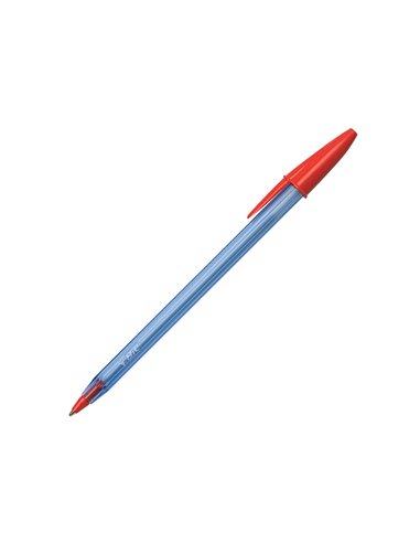 Stylo-bille bic cristal soft pointe moyenne 1,2mm rouge.