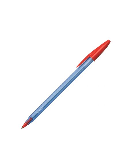 Stylo-bille bic cristal soft pointe moyenne 1,2mm rouge.