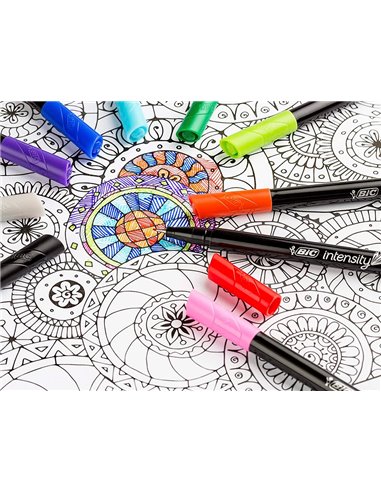 Stylo-feutre bic intensity pointe fine violet.
