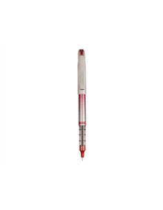 Roller uniball eye needle pointe indéformable 0.7mm encre liquide super ink permanent système exclusif uni-flow rouge.