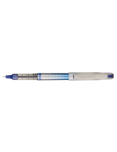 Roller uniball eye needle pointe indéformable 0.7mm encre liquide super ink permanent système exclusif uni-flow bleu.