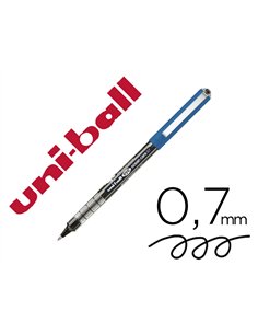 Roller uniball ocean care ecriture moyenne pointe 0,7mm encre liquide noire.