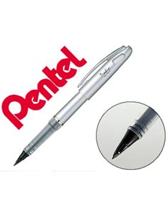 Feutre plume pentel tradio aluminium.