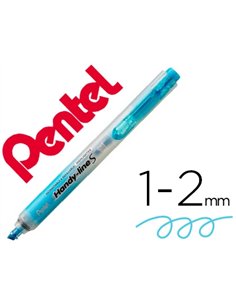 Surligneur pentel handy-line s coloris bleu.