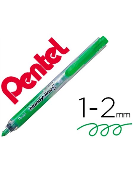 Surligneur pentel handy-line s coloris vert.
