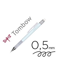 Porte-mines tombow monograph 0,5mm rechargeable gomme telescopique interchangeable coloris corps bleu glacier.