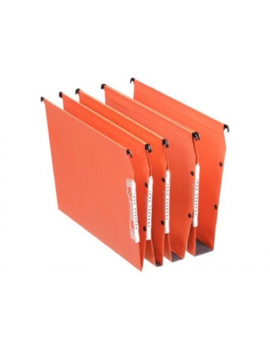 Dossier suspendu elba medium flex kraft 220g a4 armoire     fond 30mm coloris orange boîte 25 unités