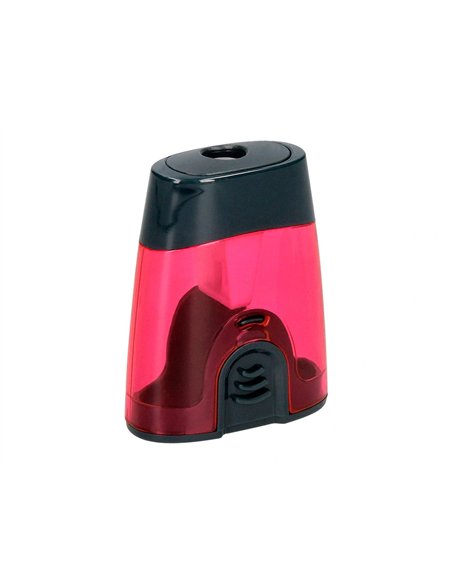 Taille-crayon liderpapel plastique intérieur métal réservoir protecteur de lame 1 usage coloris assortis.