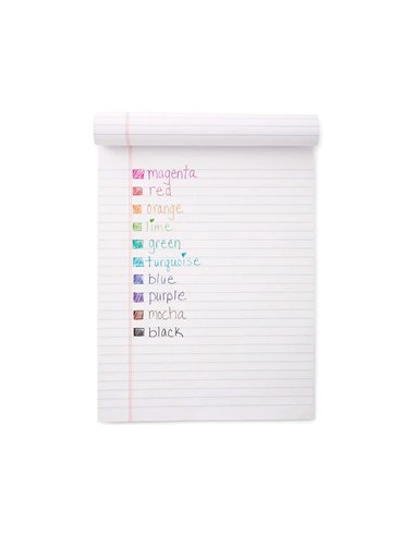 Stylo-bille paper mate inkjoy 100 écriture moyenne 0.7mm ultra douce corps triangulaire résiste bavures coloris bleu.