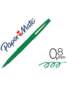 Stylo-feutre paper mate flair original pointe moyenne 1mm longue durée de vie coloris vert.