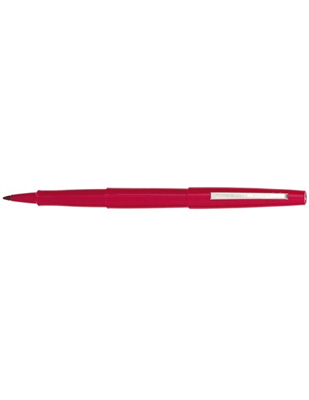 Stylo-feutre paper mate flair original pointe moyenne 1mm longue durée de vie coloris rouge.