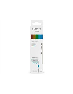 Pochette emott 5 feutres island colors pointe fine coloris assortis. 2