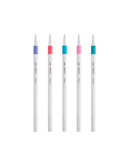 Pochette emott 5 feutres candy pop colors pointe fine coloris assortis.