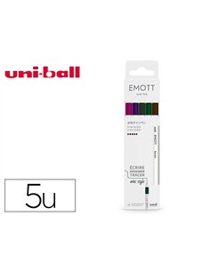 Pochette emott 5 feutres vintage colors pointe fine coloris assortis.