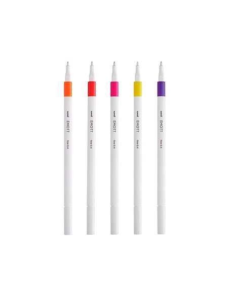 Pochette emott 5 feutres passion colors pointe fine coloris assortis.