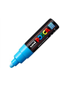 Marqueur peinture posca pc7m pointe large conique encre inodore couvrante miscible tous supports coloris bleu. 2