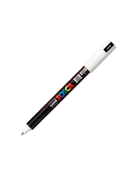 Marqueur posca pc1mr base eau pointe calibree extra fine 0,7mm blanc sans/odeurs/alcool/solvant tous.