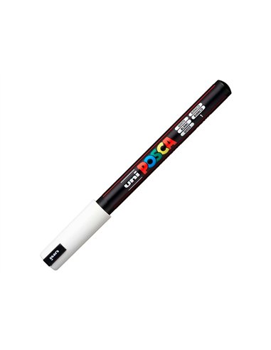 Marqueur posca pc1mr base eau pointe calibree extra fine 0,7mm blanc sans/odeurs/alcool/solvant tous.