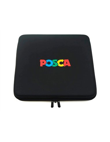 Set de 4 marqueurs posca pointe conique extra fine noir blanc argent or.