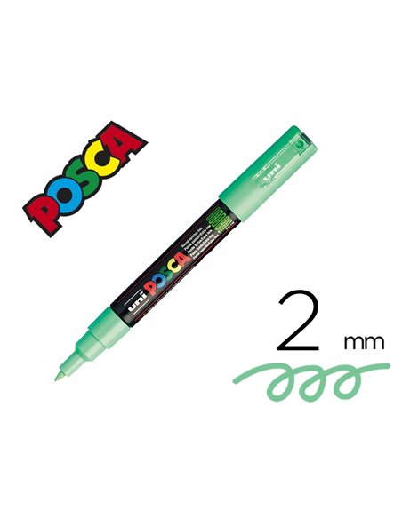 Marqueur peinture pointe pinceau posca pc1mc vert clair.