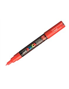 Marqueur posca pc1mc base eau pointe conique extra fine 0,7mm rouge sans/odeurs/alcool/solvant tous.