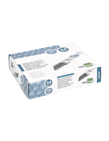 Mine liderpapel 2mm coloris noir étui 12 unités.