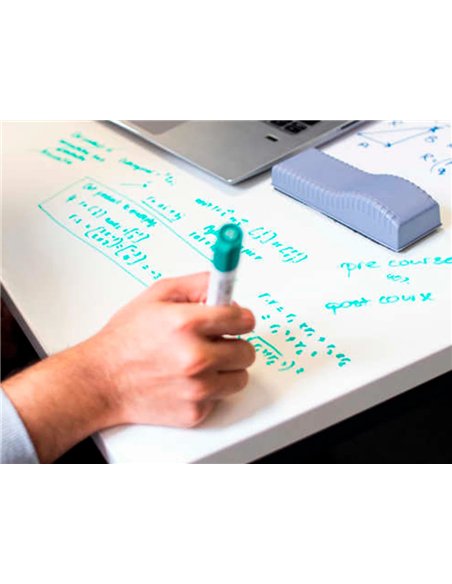Marqueur q-connect tableau blanc pointe ogive tracé 2/3mm corps plastique encre base alcohol pochette 4 unit assort.
