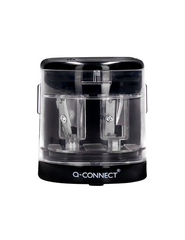 Taille-crayon q-connect electrique cable usb/4 piles aa affile lame diametre 6 a 12mm 2 usages.