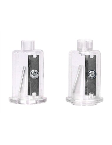 Taille-crayon q-connect electrique cable usb/4 piles aa affile lame diametre 6 a 12mm 2 usages.