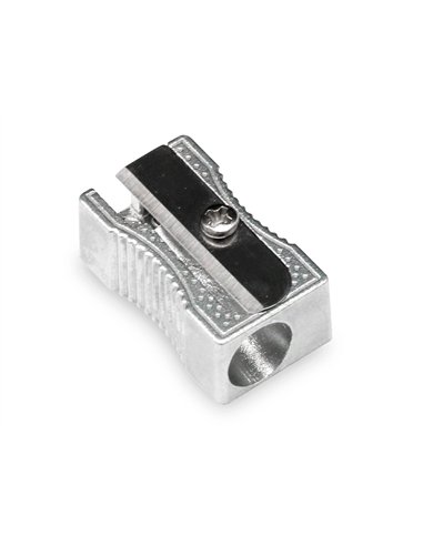 Taille-crayon q-connect metallique rectangulaire 1 usage.