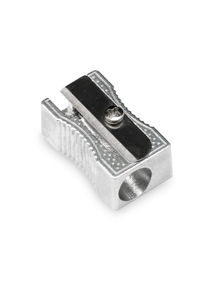 Taille-crayon q-connect metallique rectangulaire 1 usage.