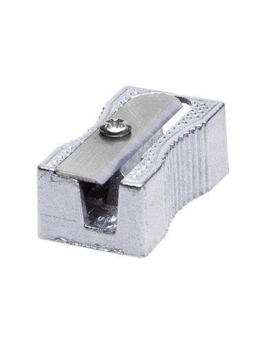 Taille-crayon q-connect metallique rectangulaire 1 usage.