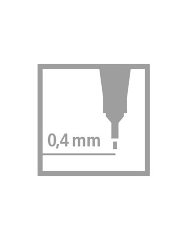 Stylo-feutre stabilo point 88 écriture fine 0.4mm 1000m pointe gainée métal corps hexagonal coloris violet.