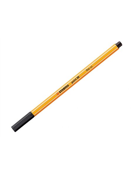 Stylo feutre stabilo point 88 point fine 0,4mm pochette de 30 coloris assortis dont 5 fluo.