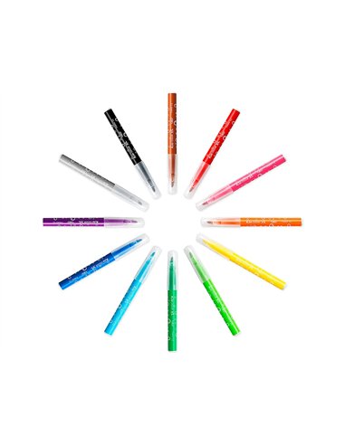 Feutre de coloriage bic kid couleur xl - class pack x 96 pointe large 12 couleurs assorties - (a partir de 3.