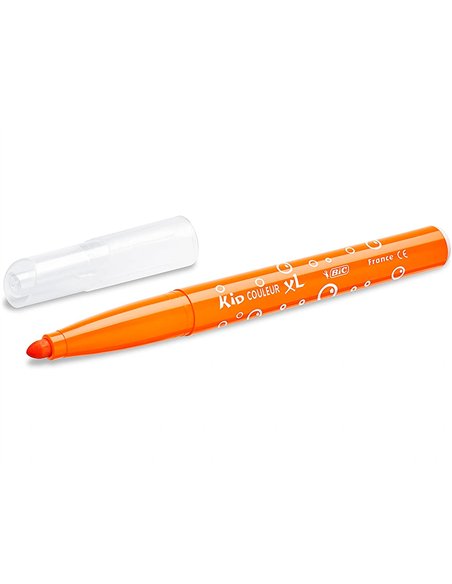 Feutre de coloriage bic kid couleur xl - class pack x 96 pointe large 12 couleurs assorties - (a partir de 3.