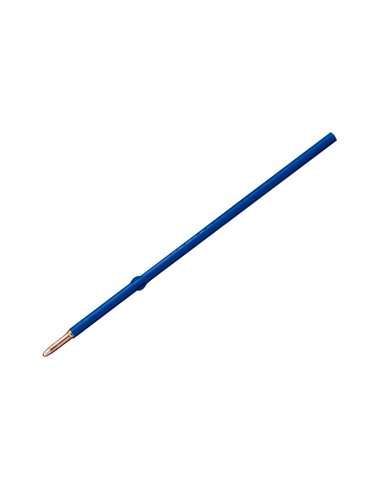 Stylo-bille bic atlantis soft pointe moyenne 1,0mm blister de 2 recharges bleu.