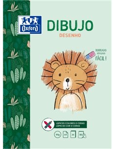 Oxford Dessin pour enfants/loisirs - Bloc A4 collé - Couverture souple/Dos rigide - 20 feuilles 90 g