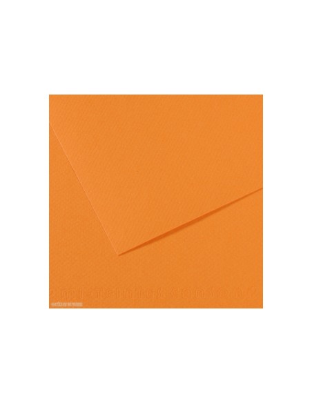 Papier dessin canson feuille mi-teintes n 384 grain        gelatine haute teneur coton   160g 50x65cm unicolore saumon