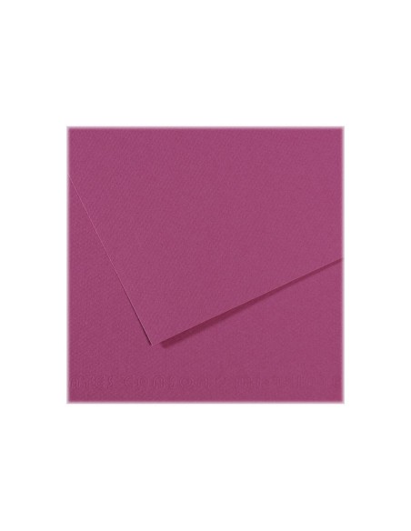 Papier dessin canson feuille mi-teintes n 507 grain        gelatine haute teneur coton   160g 50x65cm unicolore violet