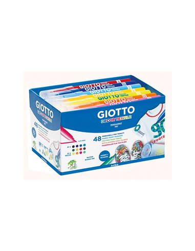 Classpack feutres decor textil giotto couleurs permanentes et lavables fixation au fer chaud 48.