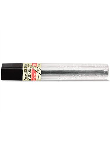Mine pentel 0.5mm 2b étui 12 unités.