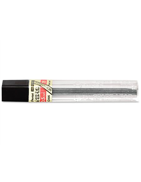 Mine pentel 0.5mm 2b étui 12 unités.